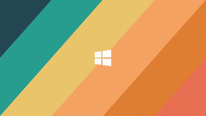 Windows 10 Minimalist 4K Striped Design