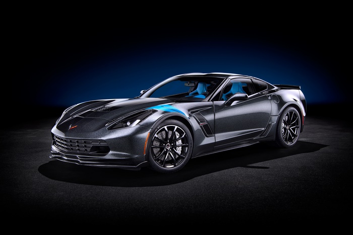 Chevrolet Corvette C7 Sport Car Silver