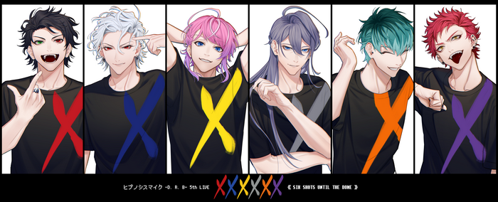 Hypnosis Mic 4K characters with X logo