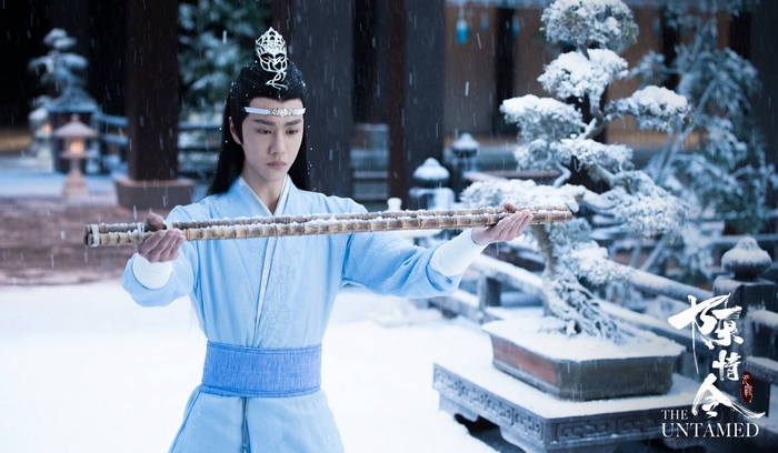 Lan Wangji from The Untamed in snow