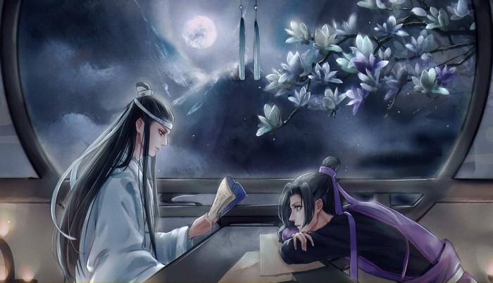 Mo Dao Zu Shi Characters in Moonlit Night