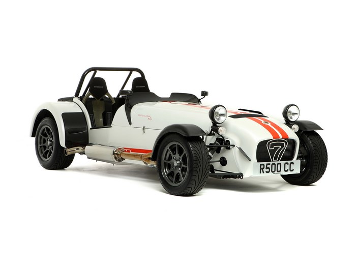 2008 Caterham Seven Superlight R500 white sports car
