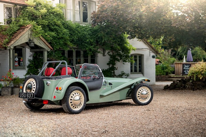 2017 Caterham Seven Sprint in front of a building