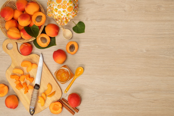 Apricots and Apricot Jam Still Life