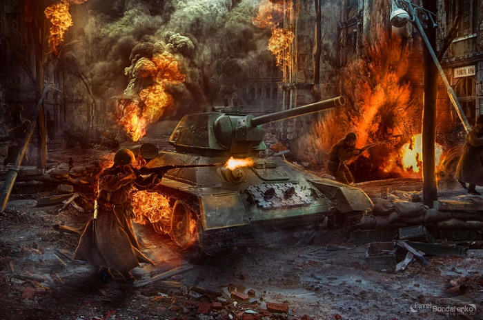 T-34 Tank in Battle of Stalingrad