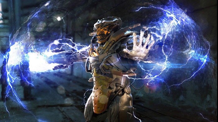 Javelin suit from Anthem generating electricity