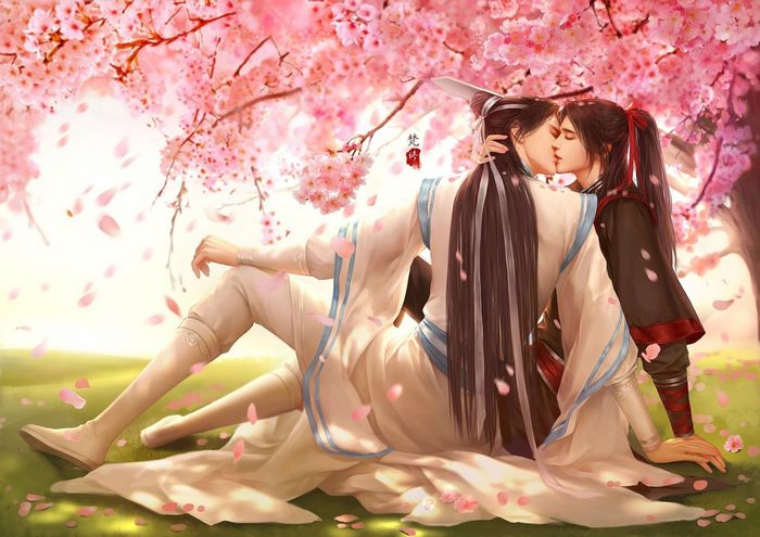 Mo Dao Zu Shi Romantic Moment with Lan Wangji and Wei Wuxian