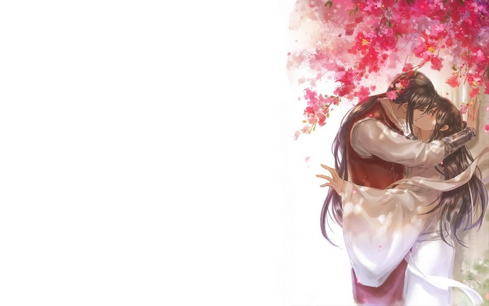 Xie Lian and Hua Cheng Embrace