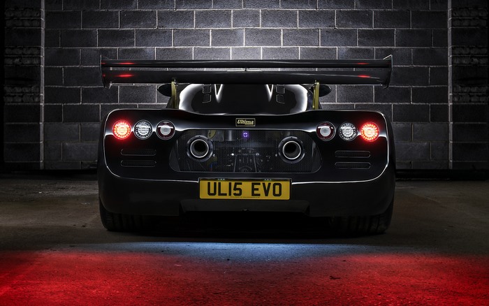 Black Ultima Evolution Coupe (2015) rear view