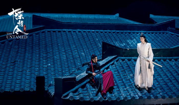 The Untamed: Wei Wuxian and Lan Wangji on Rooftops
