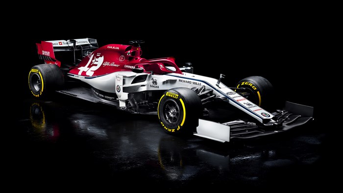 2019 Alfa Romeo C38 Formula 1 Race Car