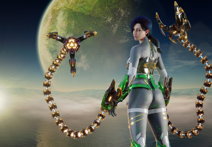 Sci Fi Woman Warrior 4K