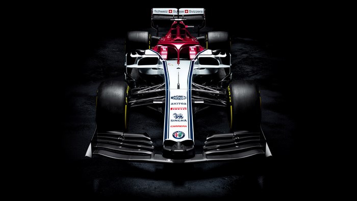 2019 Alfa Romeo C38 Formula 1 Race Car