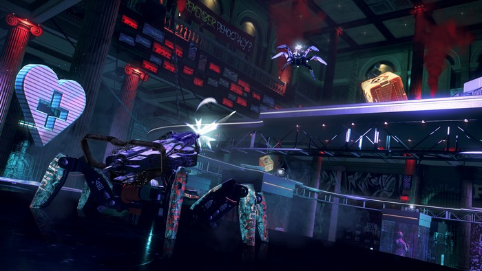 Spider-like robots in Watch Dogs: Legion 4K