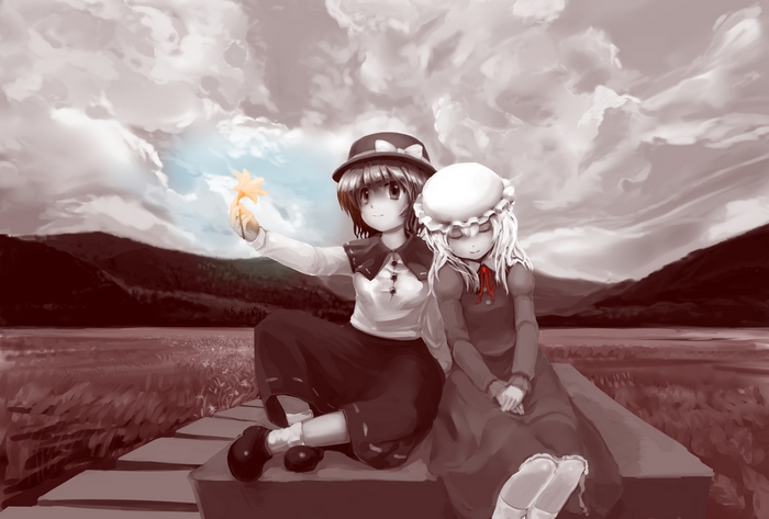Renko Usami and Maribel Hearn from Touhou