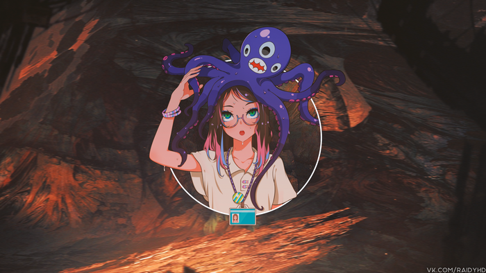 Girl with Octopus 4K