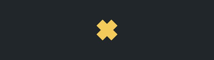 Yellow abstract shape on dark background