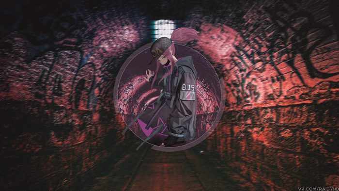 Girl in a tunnel 4K