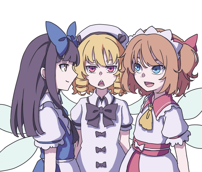 Star Sapphire, Sunny Milk, and Luna Child from Touhou