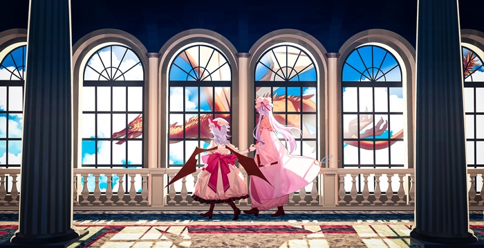 Remilia Scarlet and Patchouli Knowledge from Touhou