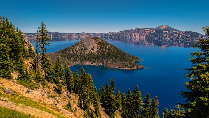 Crater Lake in south-central Oregon