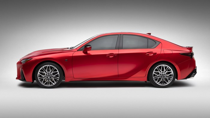 Red Lexus IS 500 F Sport Performance Sedan