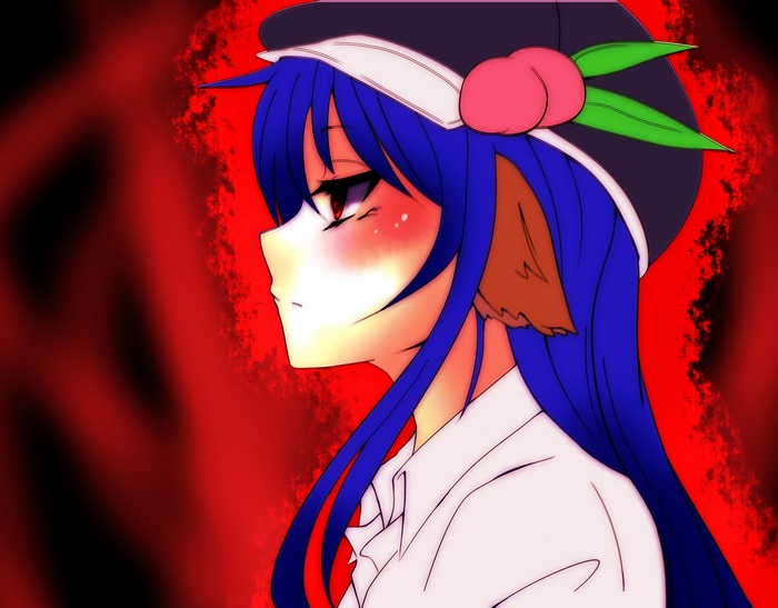 Tenshi Hinanawi from Touhou