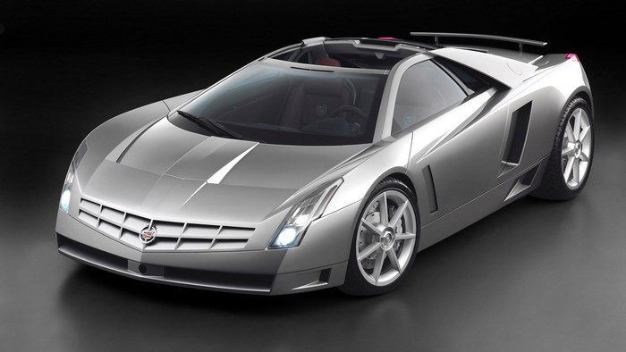 Silver 2002 Cadillac Cien Concept Sport Car