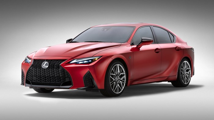 Red Lexus IS 500 F Sport Performance Sedan