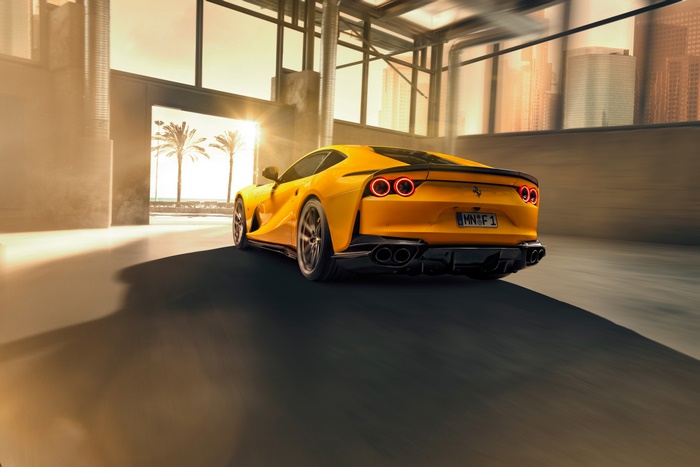 Yellow Ferrari 812 Superfast 4K