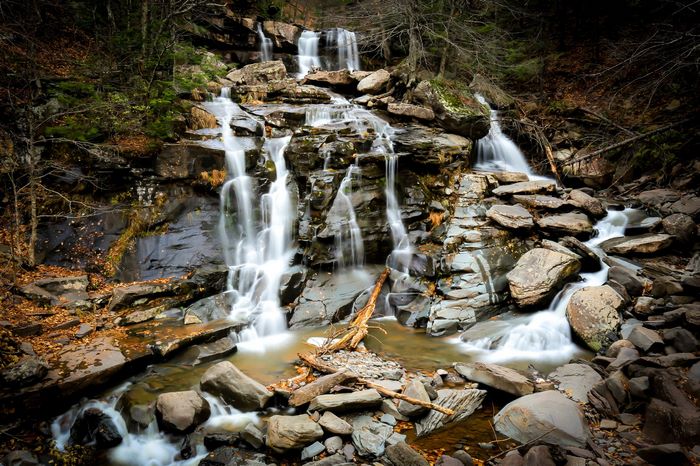 Catskill Waterfall in Autumn