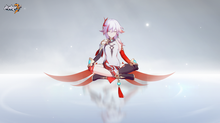 Fu Hua from Honkai Impact 3rd meditating