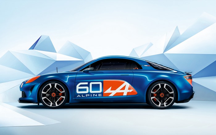 2015 Alpine Celebration Concept blue sports car