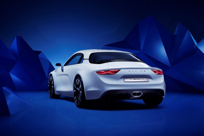 White Alpine Vision Concept Coupe