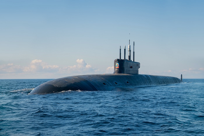 Submarine on the ocean surface
