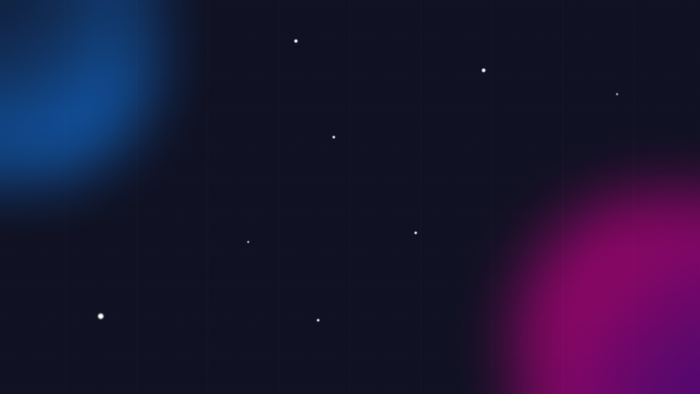 Blurry blue and pink gradient with stars