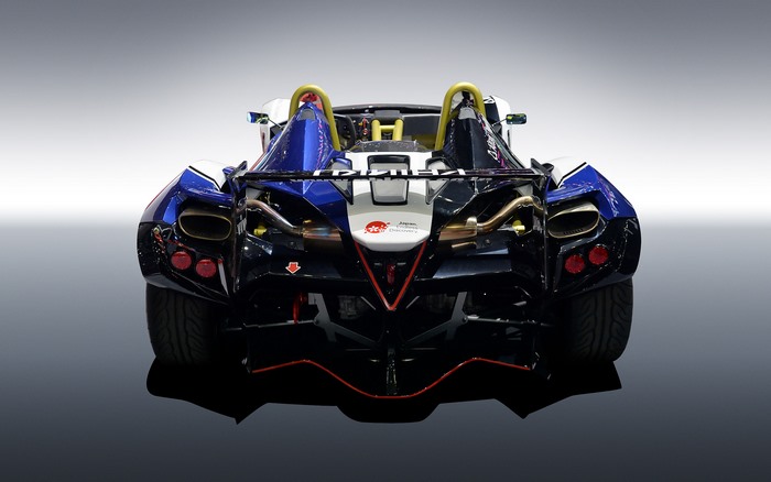 Phiaro P75 Concept race car rear view