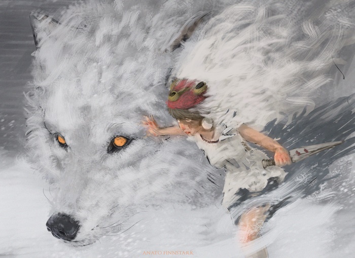 San and Moro from Princess Mononoke