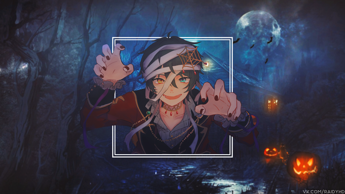 Mika Kagehira from Ensemble Stars Halloween 4K