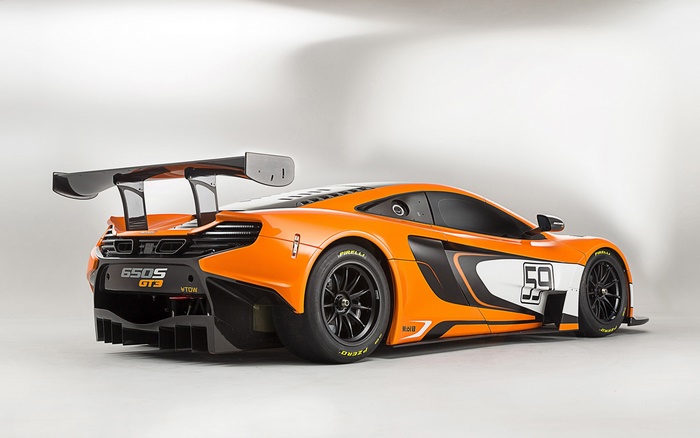 Orange McLaren 650S GT3 Race Car