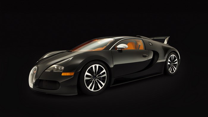 Black 2008 Bugatti Veyron Sang Noir supercar
