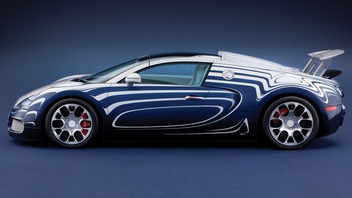 2011 Bugatti Veyron Grand Sport LOr Blanc side view