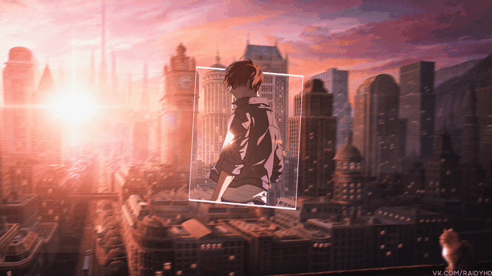 Shoto Todoroki Cityscape at Sunset