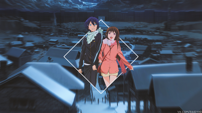 Yato and Hiyori from Noragami