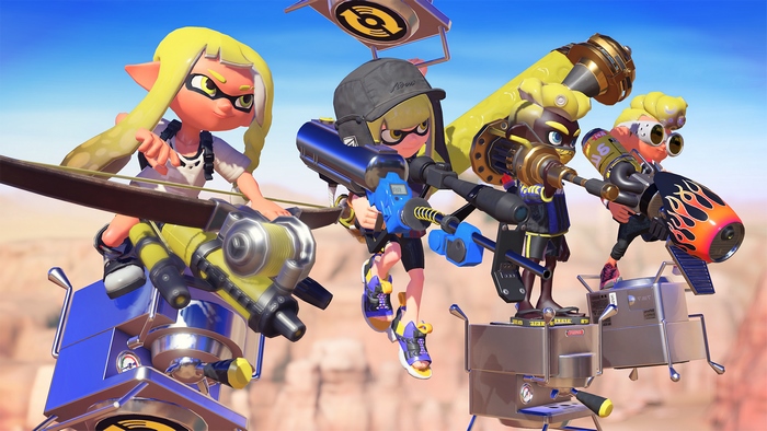 Splatoon 3 characters with weapons