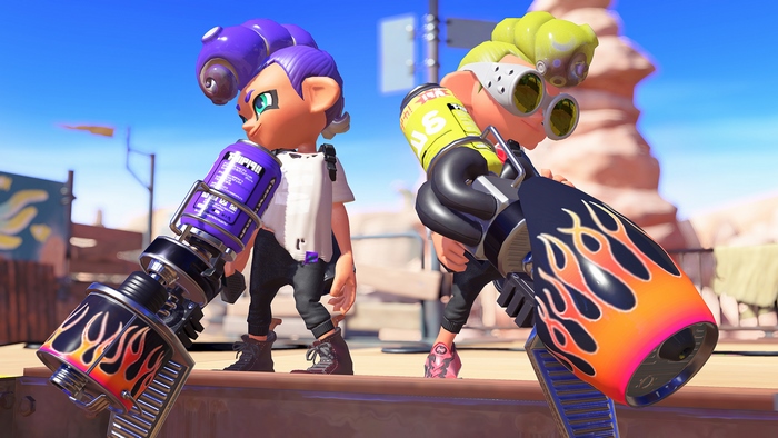Splatoon 3 characters with weapons