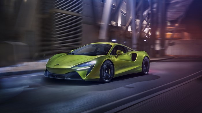 McLaren Artura 4K Supercar on a City Street