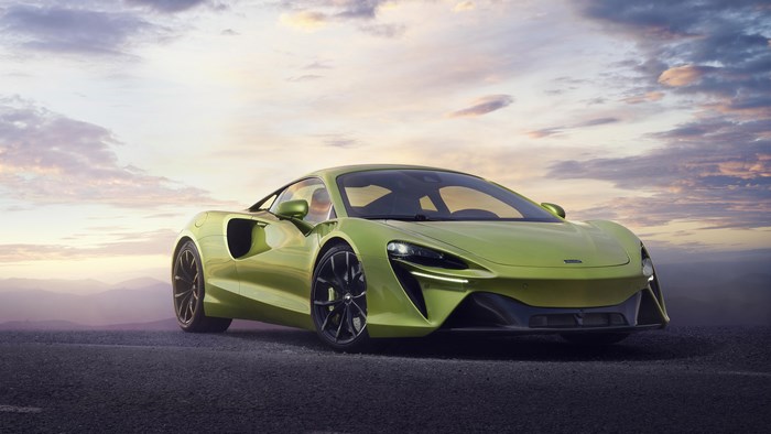 Green McLaren Artura Supercar