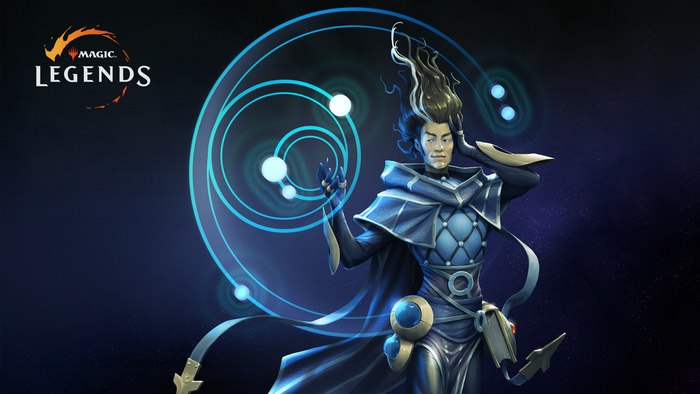 Magic: Legends character with magical orbs