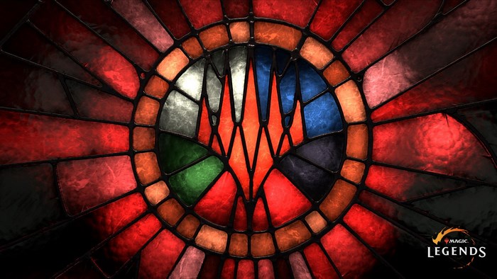 Magic: Legends stained glass logo